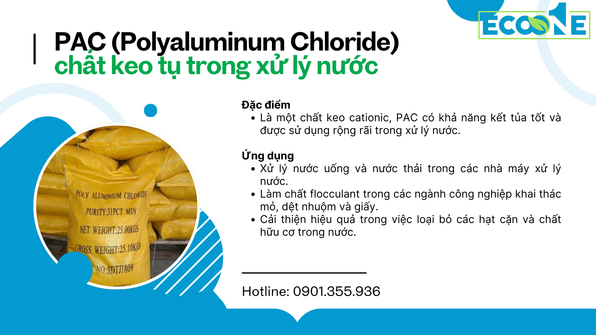 Ứng dụng và đặc điểm PAC (Polyaluminum Chloride) chất keo tụ trong xử lý nước